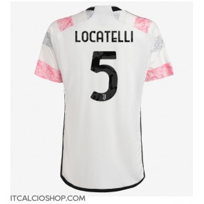 Juventus Manuel Locatelli #5 Seconda Maglia 2023-24 Manica Corta